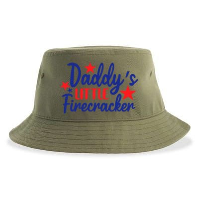 Daddys Little Firecracker Freedom 4t Of July Gift Sustainable Bucket Hat