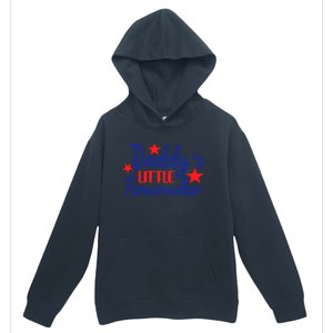 Daddys Little Firecracker Freedom 4t Of July Gift Urban Pullover Hoodie