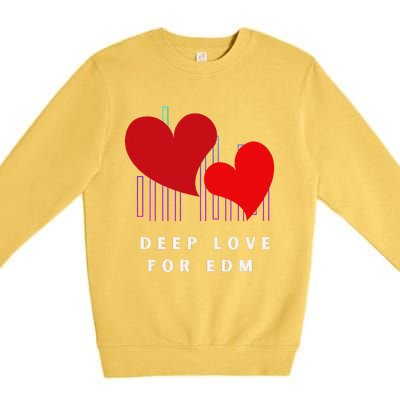 Deep Love For Edm Electronic Dance Music Humor Premium Crewneck Sweatshirt