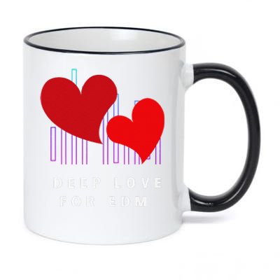 Deep Love For Edm Electronic Dance Music Humor 11oz Black Color Changing Mug