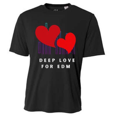 Deep Love For Edm Electronic Dance Music Humor Cooling Performance Crew T-Shirt