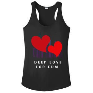 Deep Love For Edm Electronic Dance Music Humor Ladies PosiCharge Competitor Racerback Tank