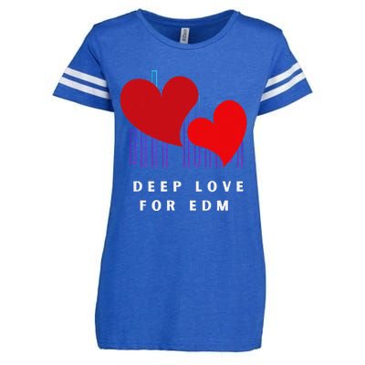 Deep Love For Edm Electronic Dance Music Humor Enza Ladies Jersey Football T-Shirt