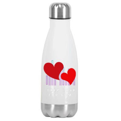 Deep Love For Edm Electronic Dance Music Humor Stainless Steel Insulated Water Bottle