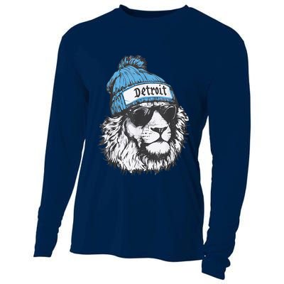 Detroit Lovers Fan Gear Cooling Performance Long Sleeve Crew