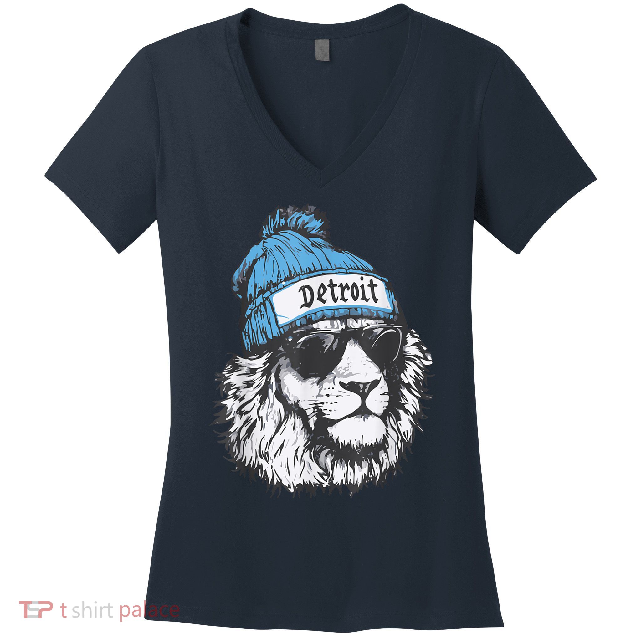 Detroit Lovers Fan Gear Women's V-Neck T-Shirt