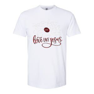 Dance Like Frosty Shine Rudolph Give Santa Love Like Jesus Gift Softstyle CVC T-Shirt