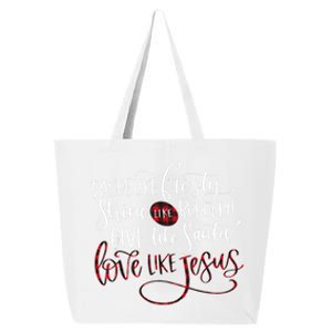 Dance Like Frosty Shine Rudolph Give Santa Love Like Jesus Gift 25L Jumbo Tote