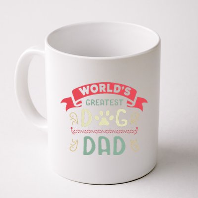 Dog Lover Fathers Day Paw Love Bark Puppy Breeder Doggy Coffee Mug