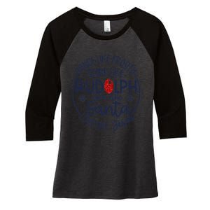 Dance Like Frosty Shine Like Rudolph Give Like Santa Love Like Jesus Christmas Women's Tri-Blend 3/4-Sleeve Raglan Shirt