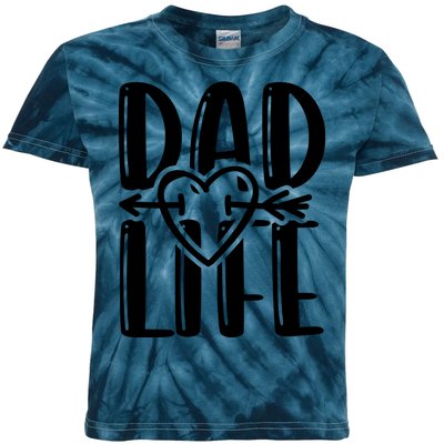 Dad Life Funny Dad Matching Family Kids Tie-Dye T-Shirt