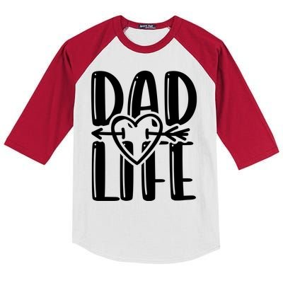 Dad Life Funny Dad Matching Family Kids Colorblock Raglan Jersey