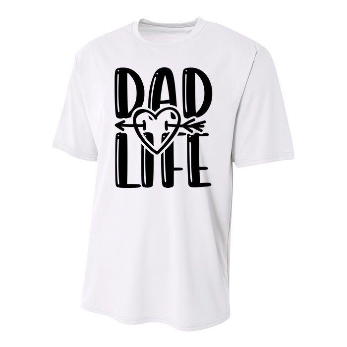 Dad Life Funny Dad Matching Family Youth Performance Sprint T-Shirt