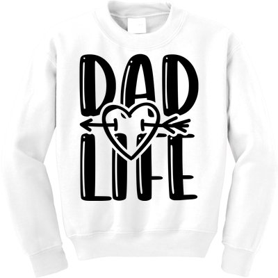 Dad Life Funny Dad Matching Family Kids Sweatshirt