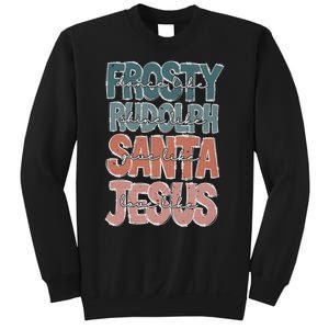 Dance Like Frosty Shine Rudolph Give Santa Love Like Jesus Sweatshirt