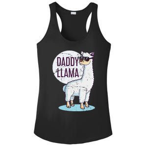 Daddy Llama Funny Dad Gift Fathers Day Ladies PosiCharge Competitor Racerback Tank