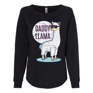 Daddy Llama Funny Dad Gift Fathers Day Womens California Wash Sweatshirt