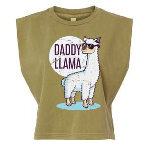 Daddy Llama Funny Dad Gift Fathers Day Garment-Dyed Women's Muscle Tee