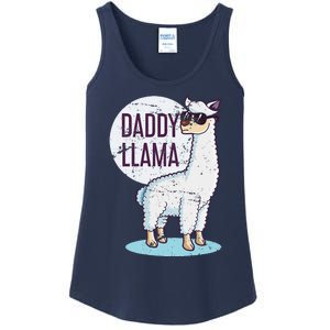 Daddy Llama Funny Dad Gift Fathers Day Ladies Essential Tank