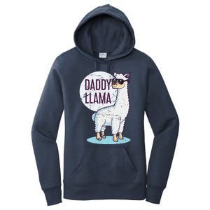 Daddy Llama Funny Dad Gift Fathers Day Women's Pullover Hoodie