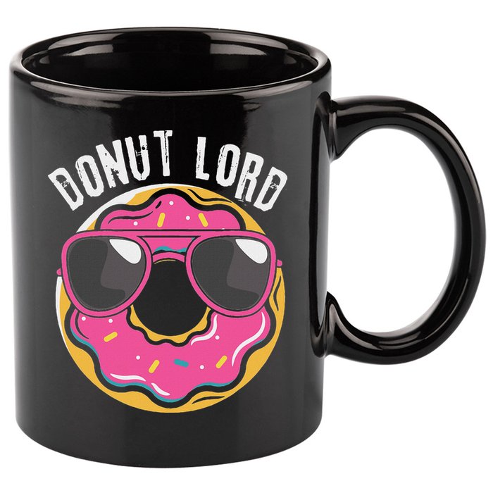 Donut Lord Funny Doughnut Lover 11oz C Handle Ceramic Mug