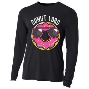 Donut Lord Funny Doughnut Lover Cooling Performance Long Sleeve Crew