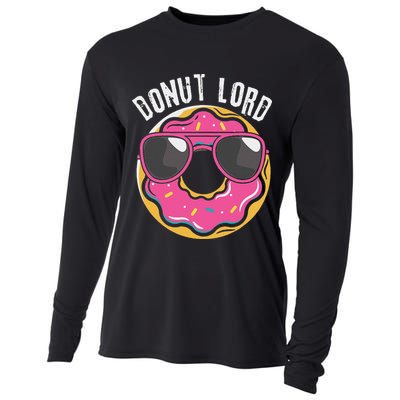 Donut Lord Funny Doughnut Lover Cooling Performance Long Sleeve Crew