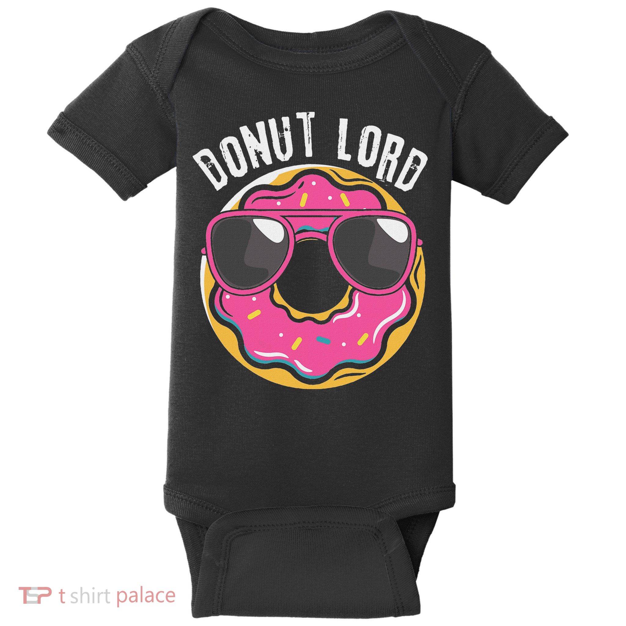 Donut Lord Funny Doughnut Lover Baby Bodysuit