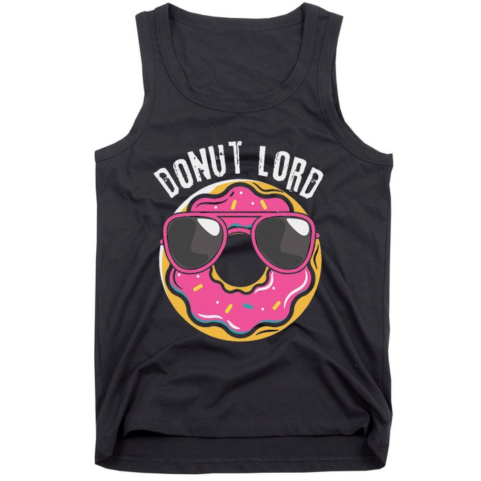 Donut Lord Funny Doughnut Lover Tank Top