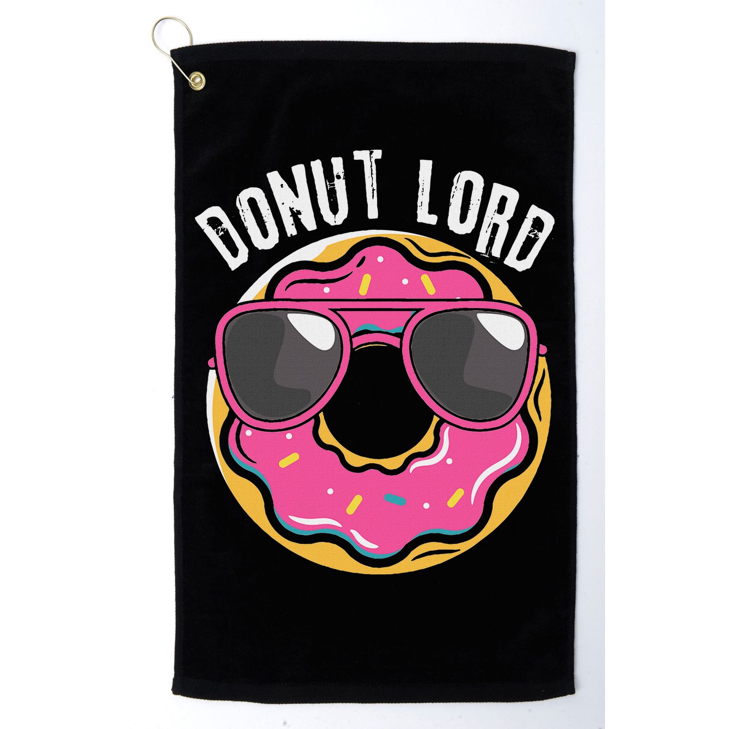 Donut Lord Funny Doughnut Lover Golf Towel