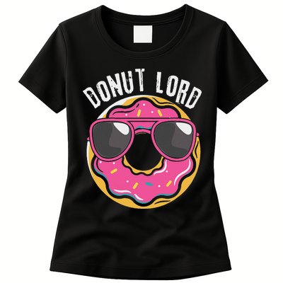 Donut Lord Funny Doughnut Lover Womens T-Shirt