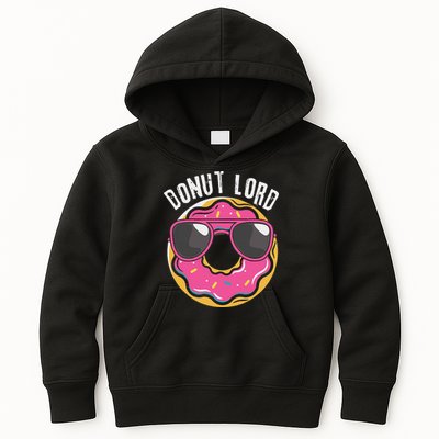 Donut Lord Funny Doughnut Lover Kids Hoodie