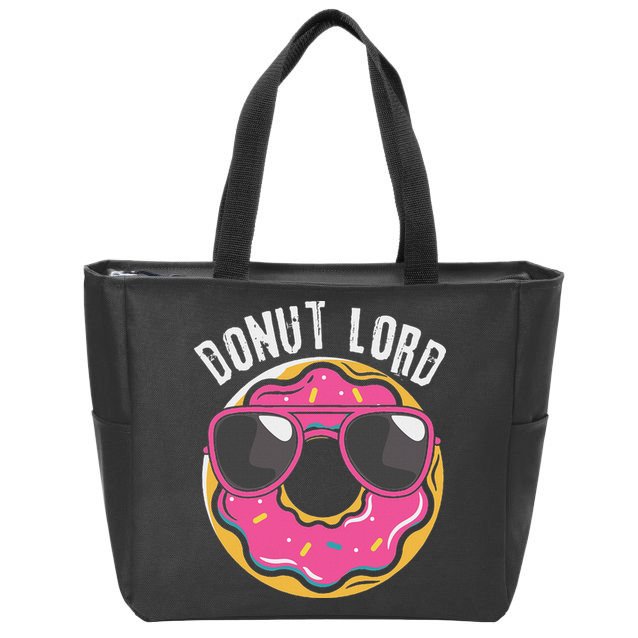Donut Lord Funny Doughnut Lover Zip Tote Bag