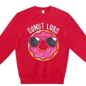 Donut Lord Funny Doughnut Lover Premium Crewneck Sweatshirt