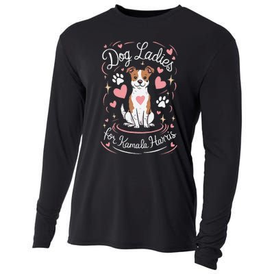 Dog Ladies For Kamala Harris Gift Cooling Performance Long Sleeve Crew