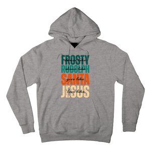 Dance Like Frosty Shine Like Rudolph Give Like Santa Love Like Jesus Hoodie