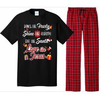 Dance Like Frosty Shine Rudolph Give Santa Love Like Jesus Pajama Set