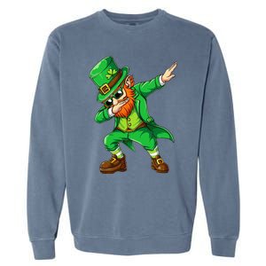 Dabbing Leprechaun Funny Gifts St Patricks Day Garment-Dyed Sweatshirt