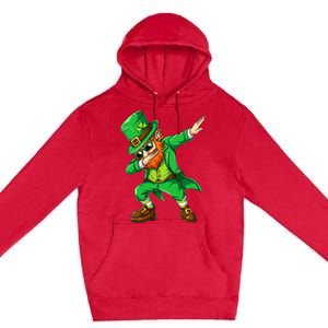 Dabbing Leprechaun Funny Gifts St Patricks Day Premium Pullover Hoodie