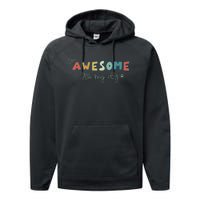 Dog LoverS Funny IM Awesome Ask My Dog Performance Fleece Hoodie