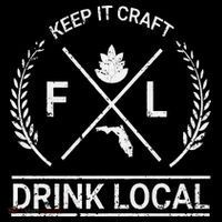 Drink Local Florida Vintage Craft Beer Brewing T-Shirt