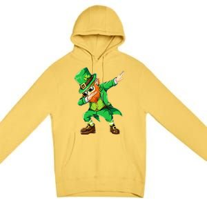 Dabbing Leprechaun Funny Gifts St Patricks Day Premium Pullover Hoodie