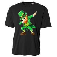 Dabbing Leprechaun Funny Gifts St Patricks Day Cooling Performance Crew T-Shirt