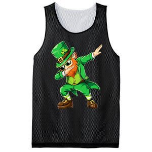 Dabbing Leprechaun Funny Gifts St Patricks Day Mesh Reversible Basketball Jersey Tank