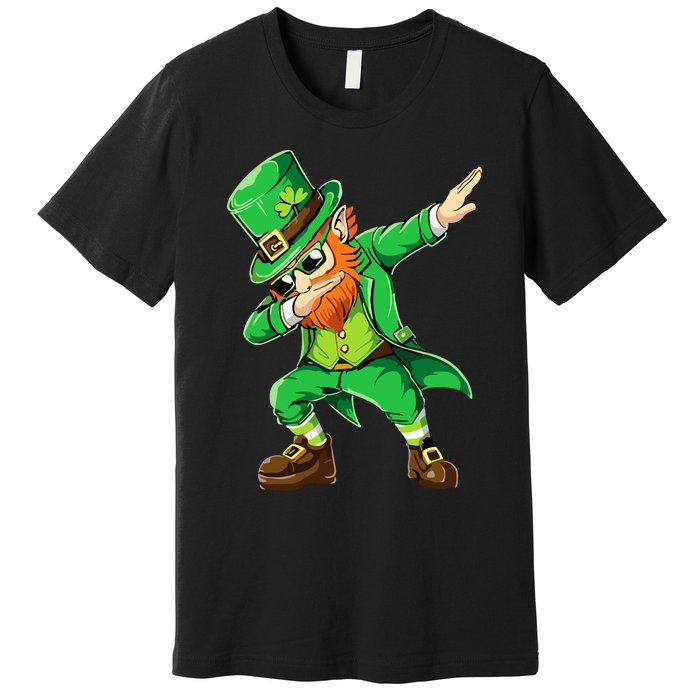 Dabbing Leprechaun Funny Gifts St Patricks Day Premium T-Shirt