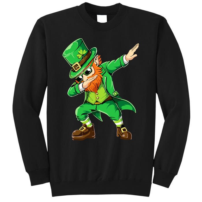 Dabbing Leprechaun Funny Gifts St Patricks Day Tall Sweatshirt