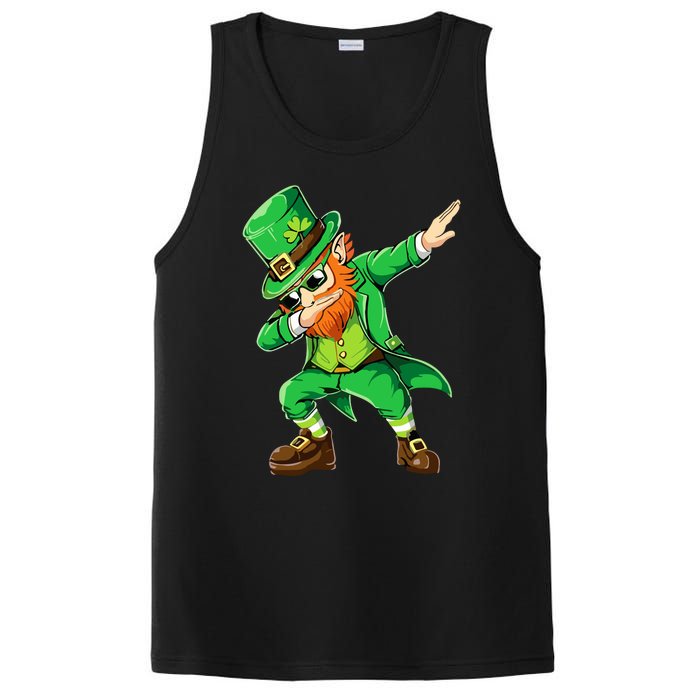 Dabbing Leprechaun Funny Gifts St Patricks Day PosiCharge Competitor Tank