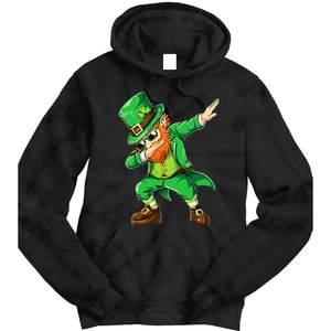 Dabbing Leprechaun Funny Gifts St Patricks Day Tie Dye Hoodie