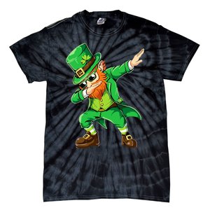 Dabbing Leprechaun Funny Gifts St Patricks Day Tie-Dye T-Shirt