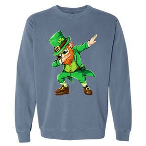 Dabbing Leprechaun Funny Gifts St Patricks Day Garment-Dyed Sweatshirt